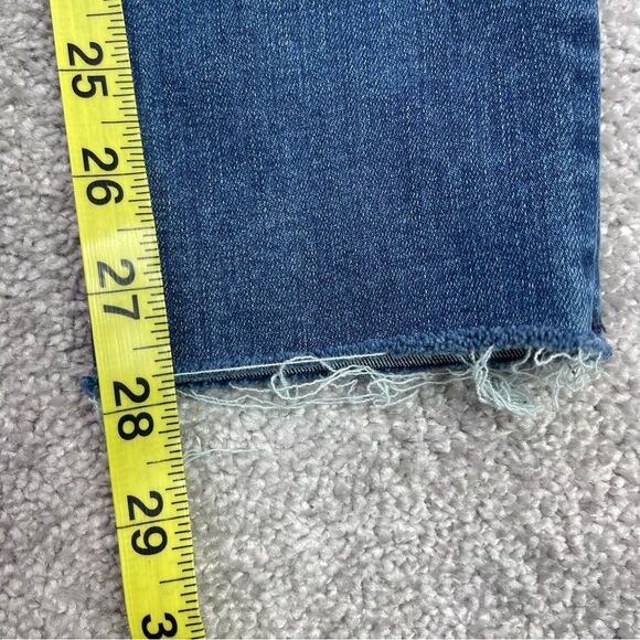 Abercrombie & Fitch Jeans Women's 23* Blue Skinny Ultra High Rise Dark Denim - Picture 10 of 12